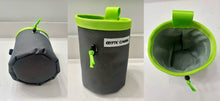 Load image into Gallery viewer, slate gray and lime green rock climbing chalk bag

